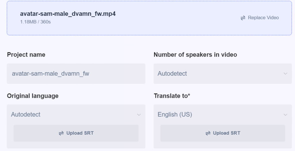 Step 2--Spanish-to-English Translation Voice