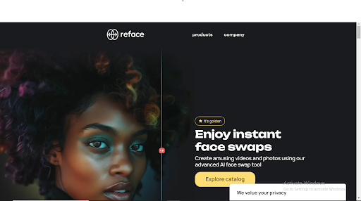 Reface, AI face swap free