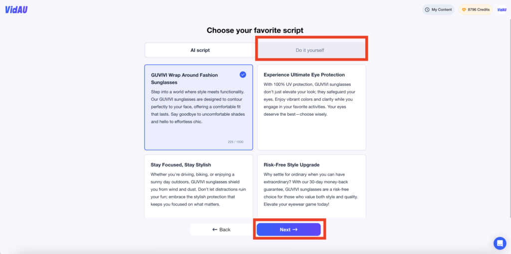 Step 2: Input and Modify Product Details