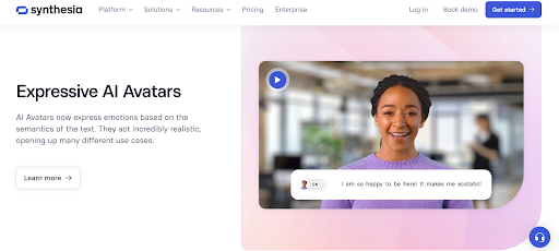 Synthesia AI avatar technology