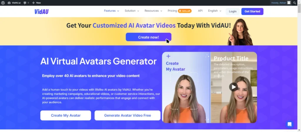 VidAU Avatar Generator