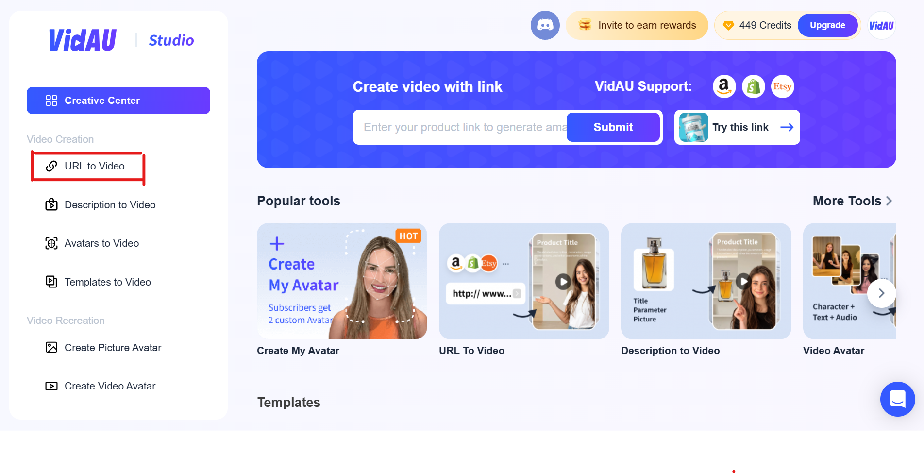  Click URL to Video AI for e-commerce business
