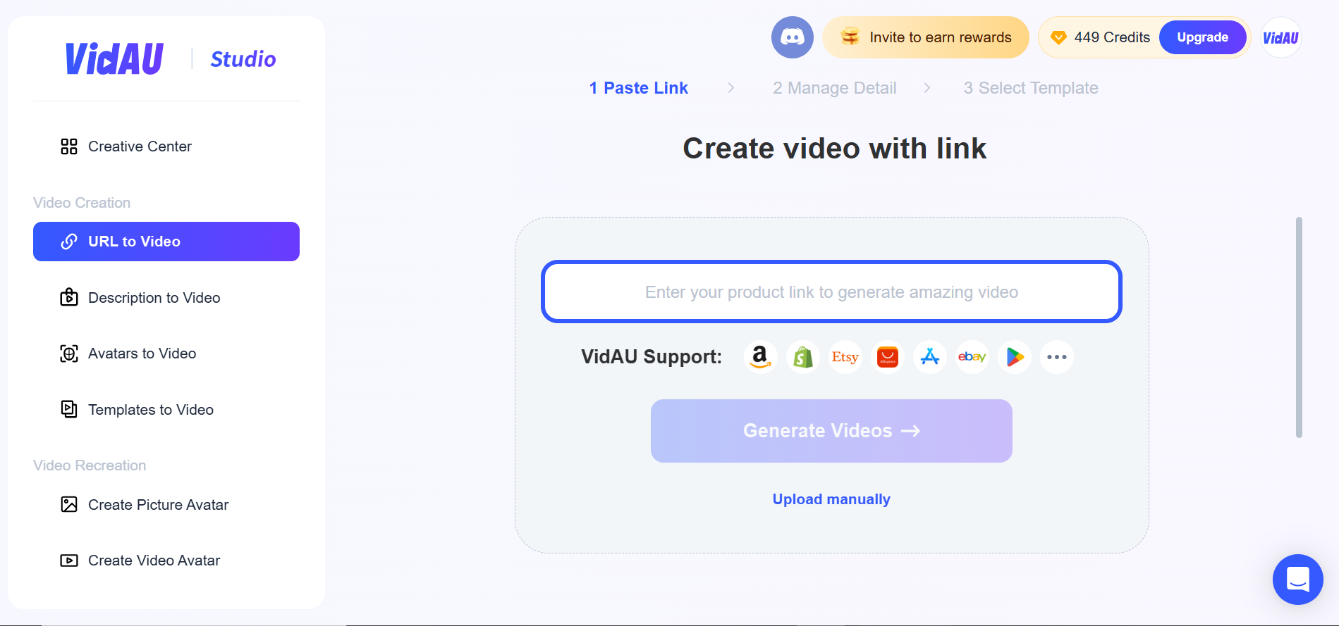 Streamlined url to video feature