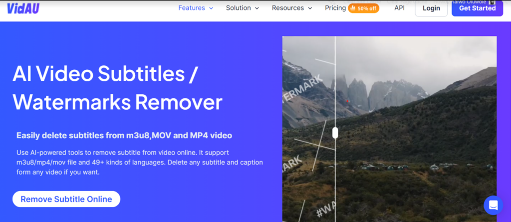 Free watermark remover from video