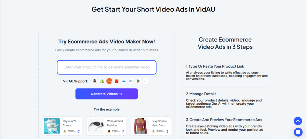 VidAU Amazon Prime Video Ads Generator