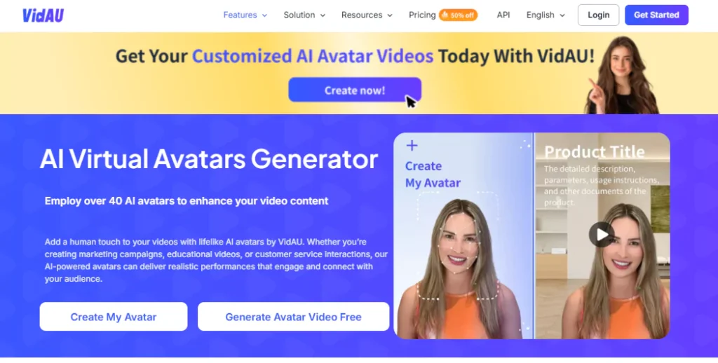 VidAU AI Avatar Generator