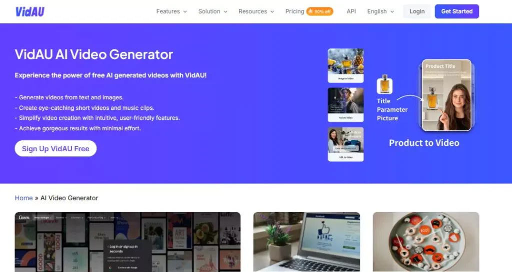 VidAU AI Video Generator