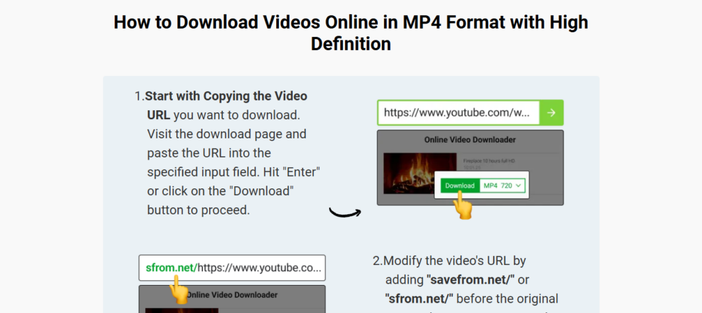 Savefrom video downloader