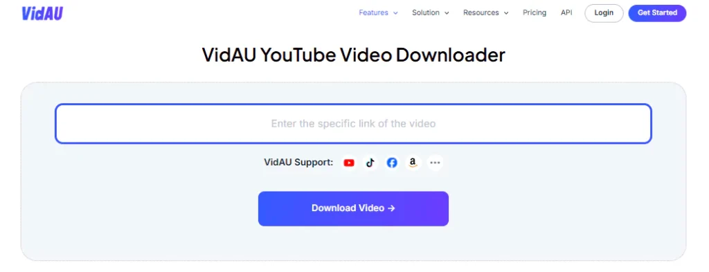 VidAU's YouTube Video Downloader